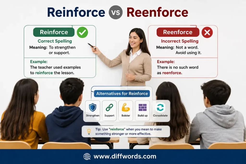 alternatives for reinforce for Reinforce vs Reenforce