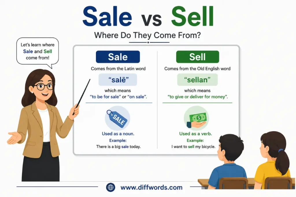 sale and sell come from