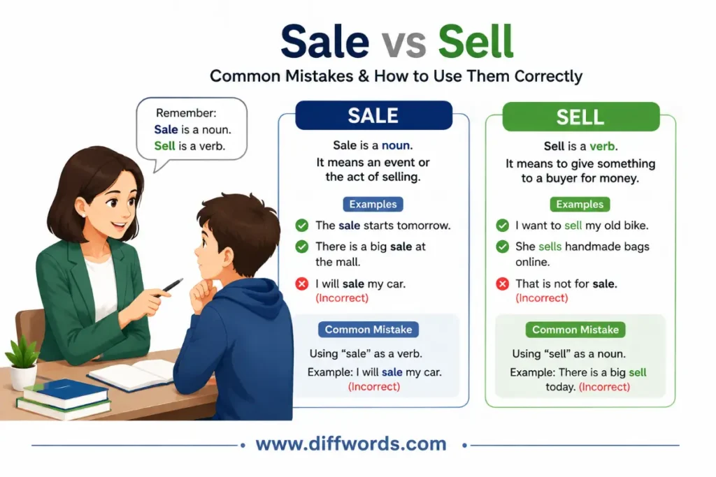 sale and sell mistakes