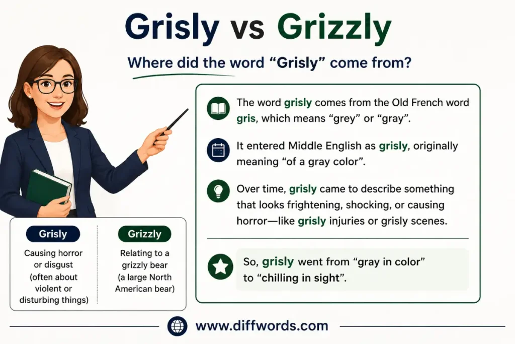 word grisly come from