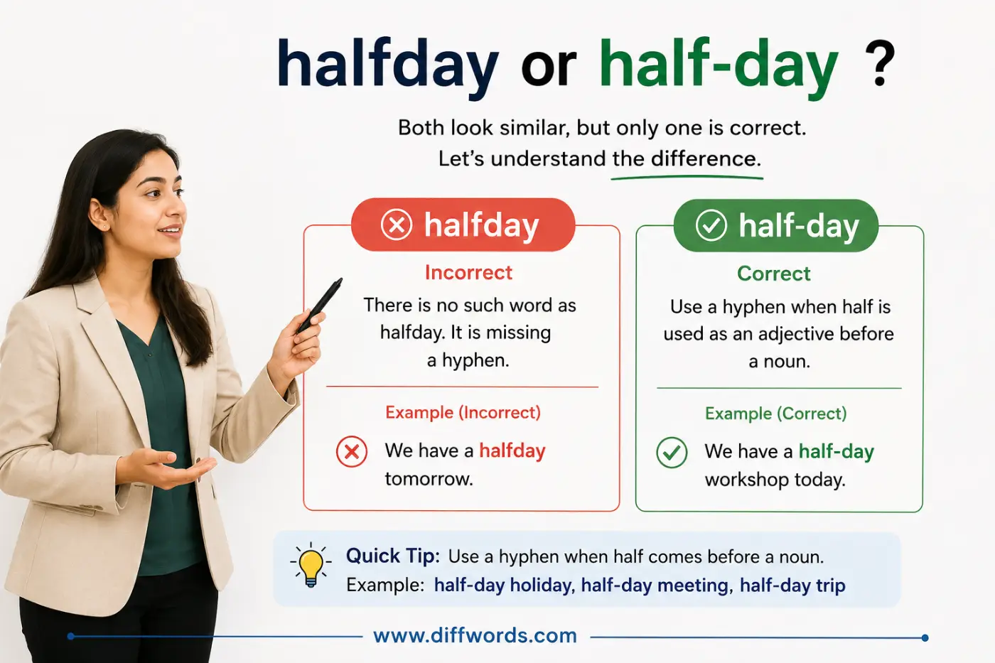 halfday or half-day
